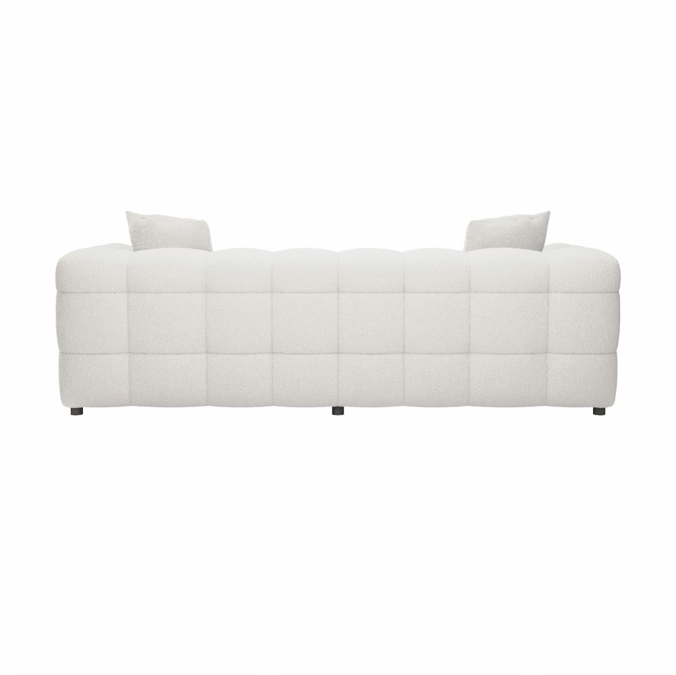 Cream Sofa 3 Seater Settee Upholstered with Cushions