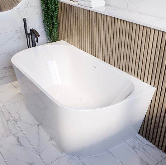 White Double Ended Bath Freestanding Bathtub