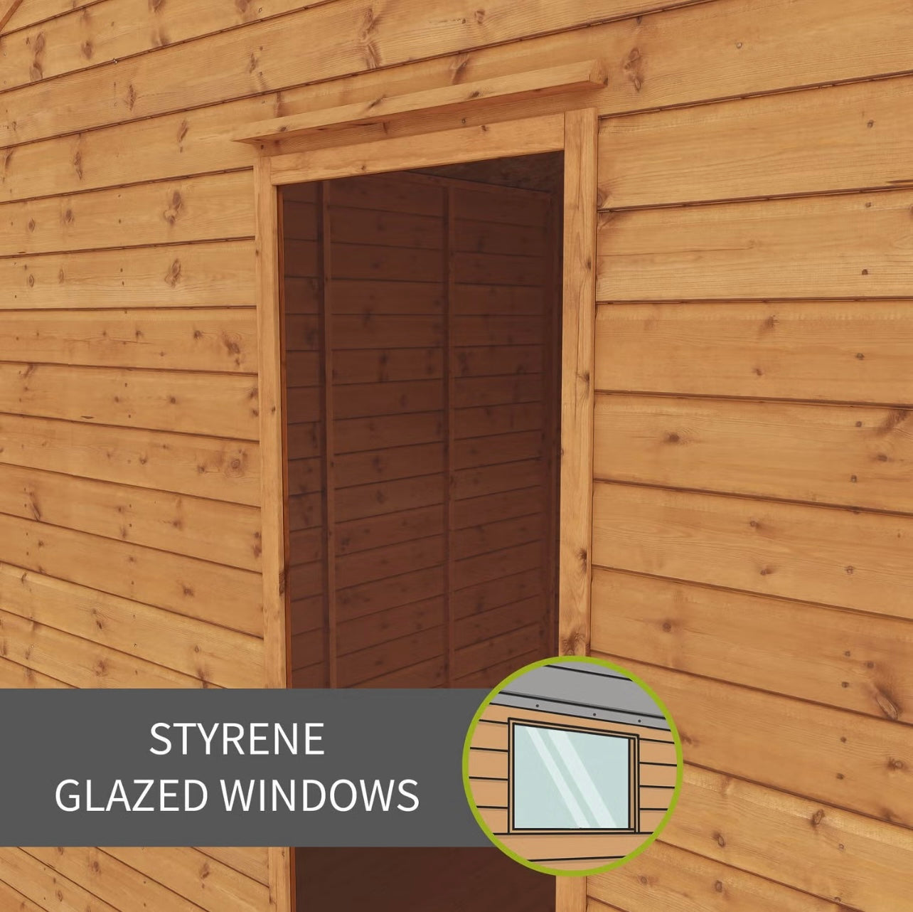 Premium Summerhouse with Glazed French Doors and Durable Roofing