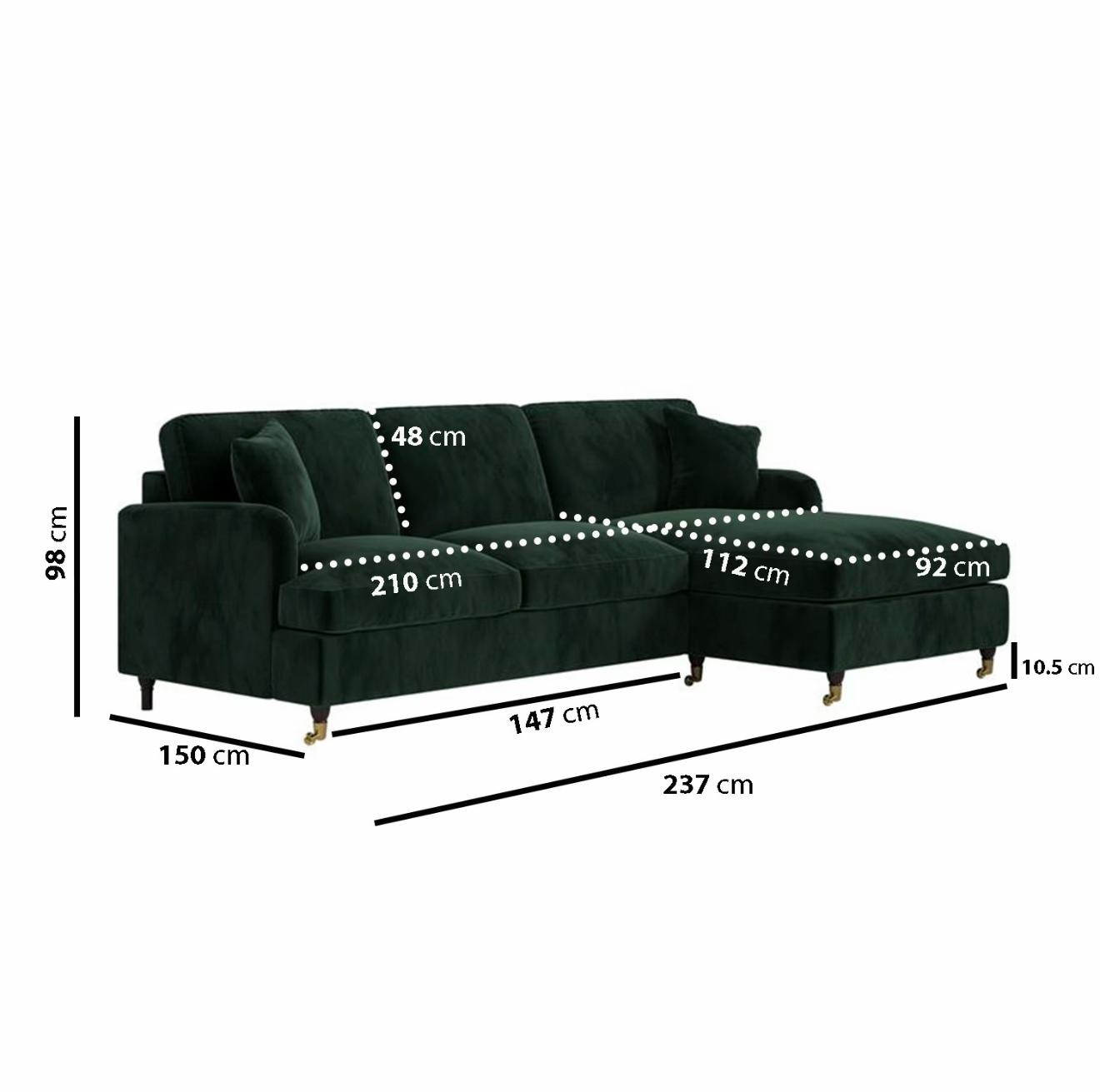 Sofa Bed Four Seater Velvet Sleeper Sofa with Mattress and Cushions