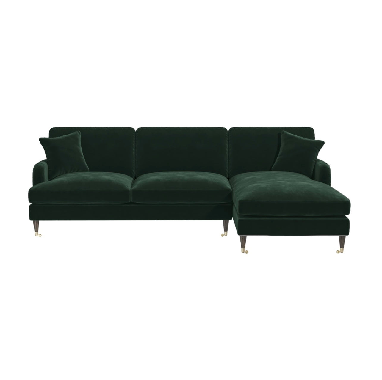 4 Seater Sofa L-Shaped Velvet Corner Couch with Cushions