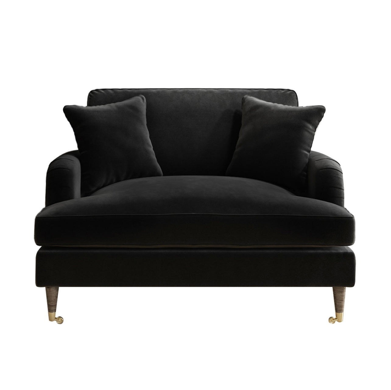 Loveseat Sofa Velvet Couch 2 Seater with Cushions