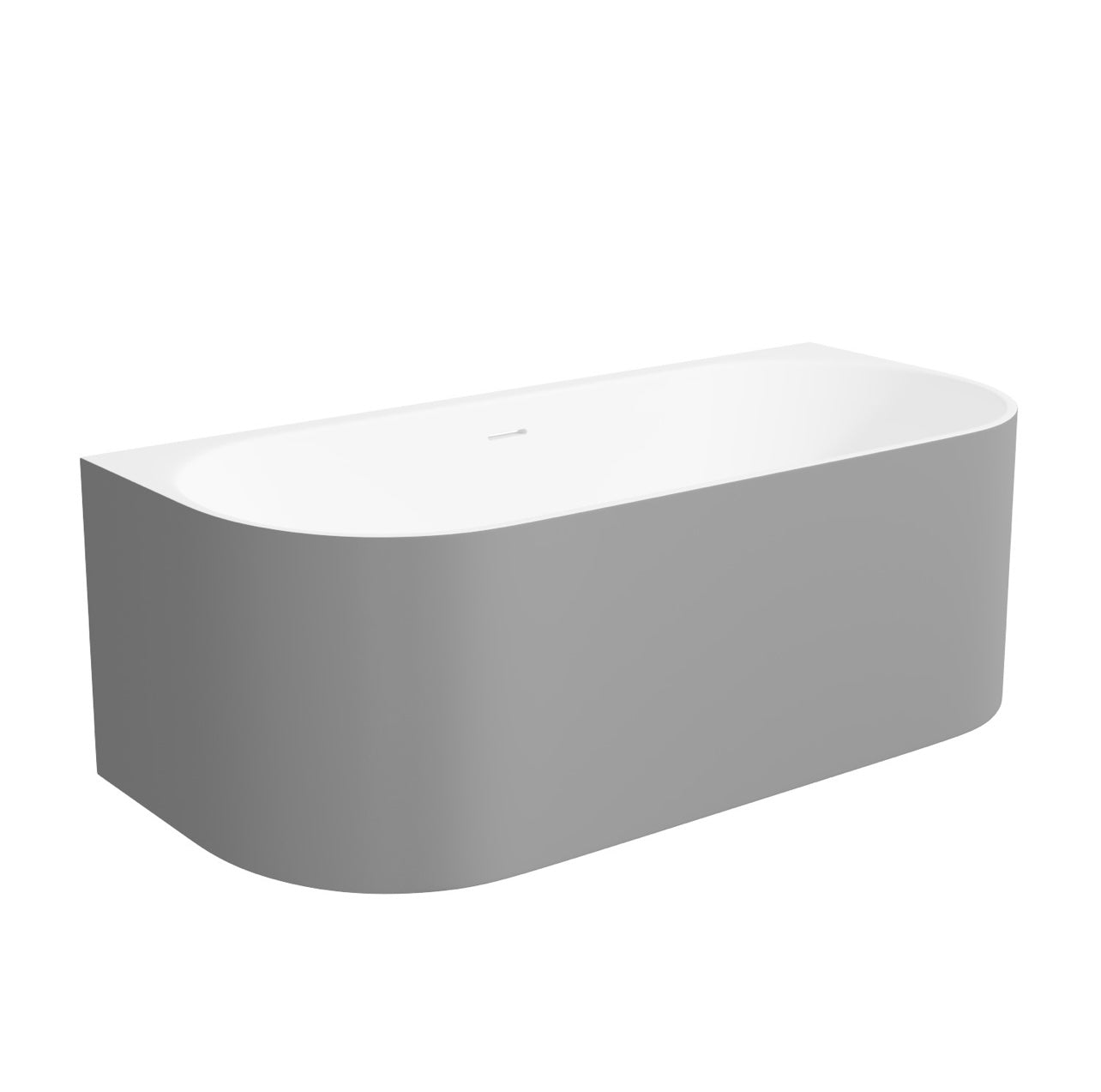 Matt Grey Double Ended Bath Freestanding Bathtub