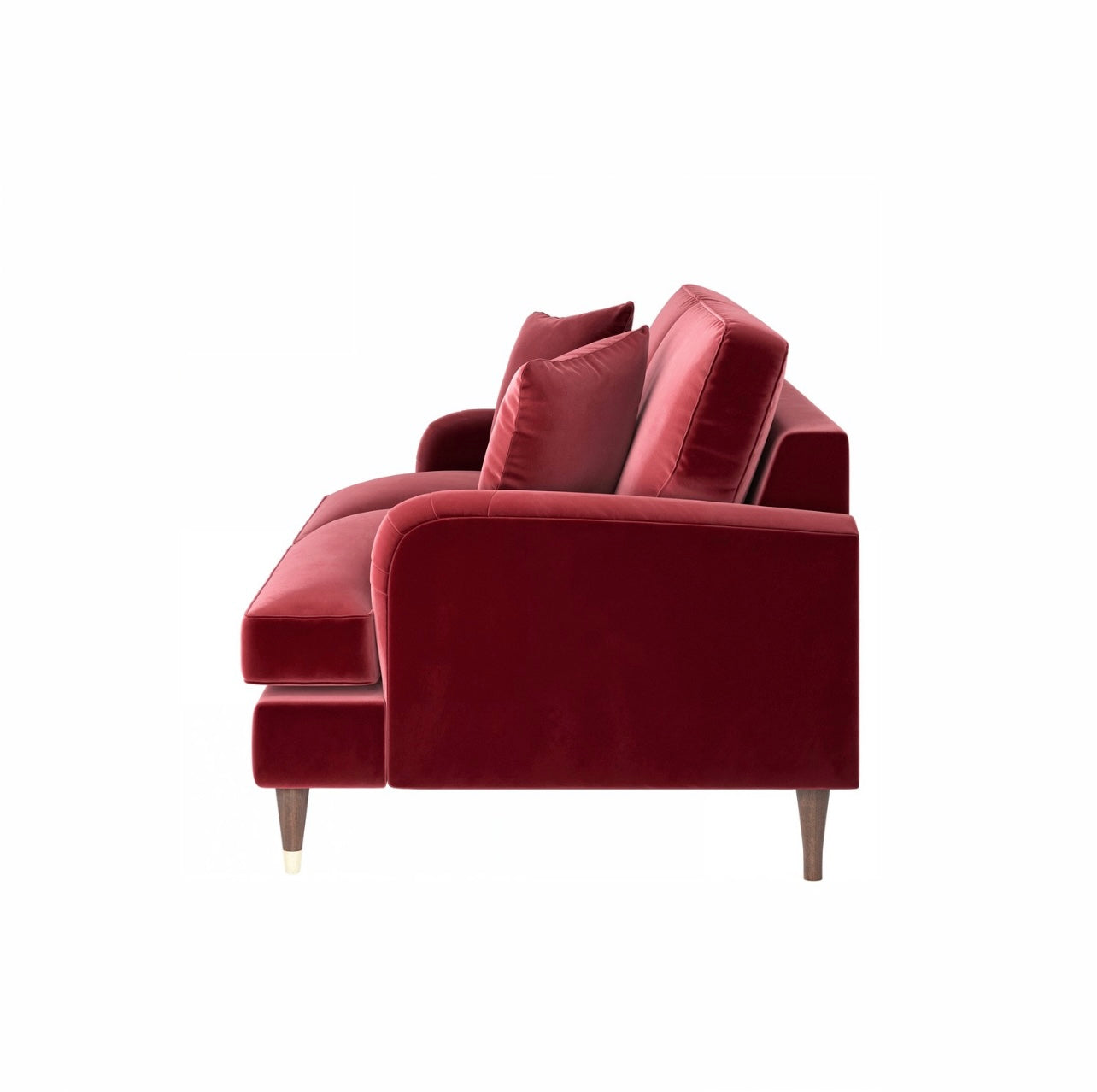 Sofa 2 Seater Velvet Couch Upholstered with Cushions
