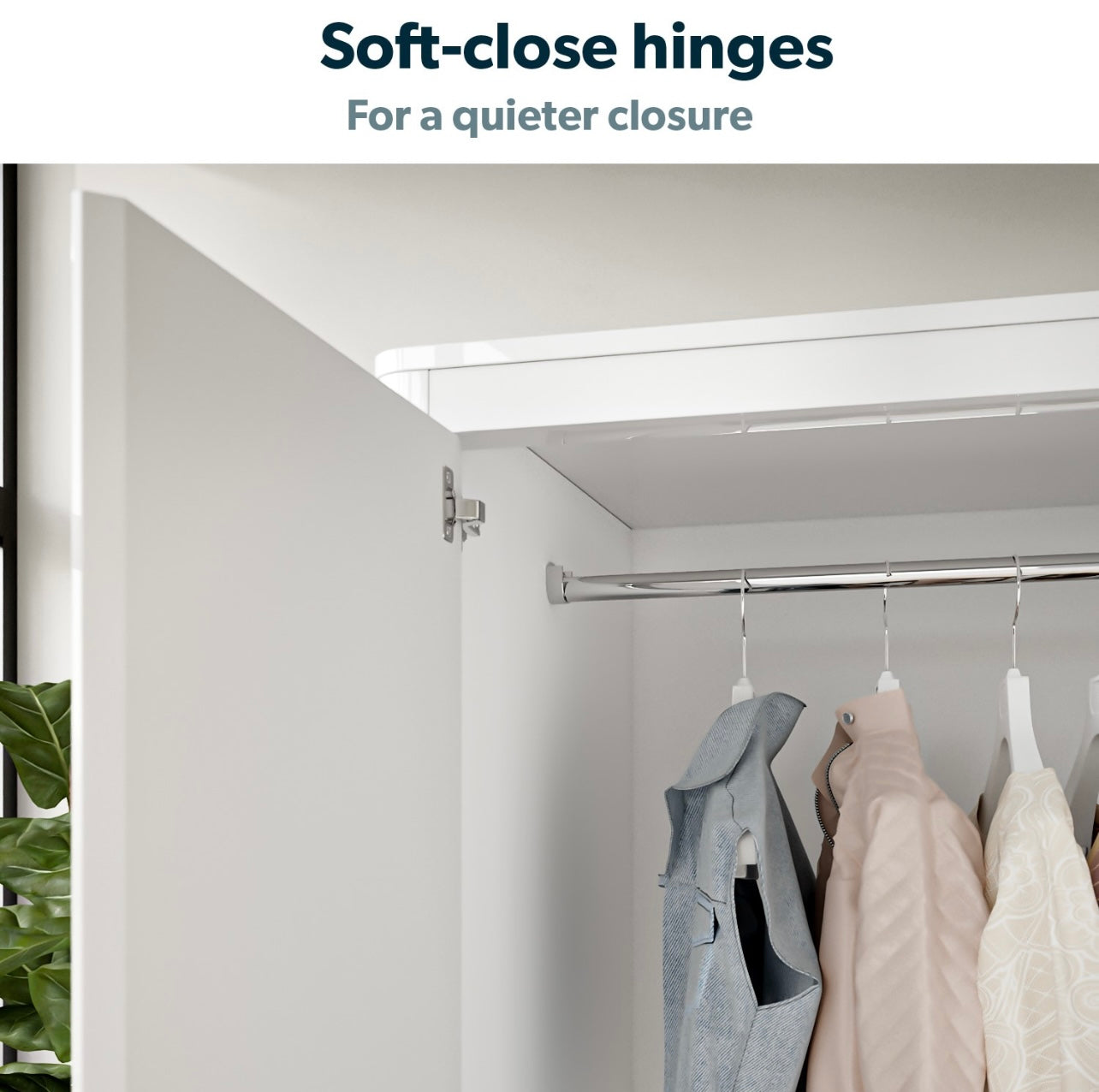 Mirrored Triple Wardrobe Hanging Clothes Rail and Storage Shelves