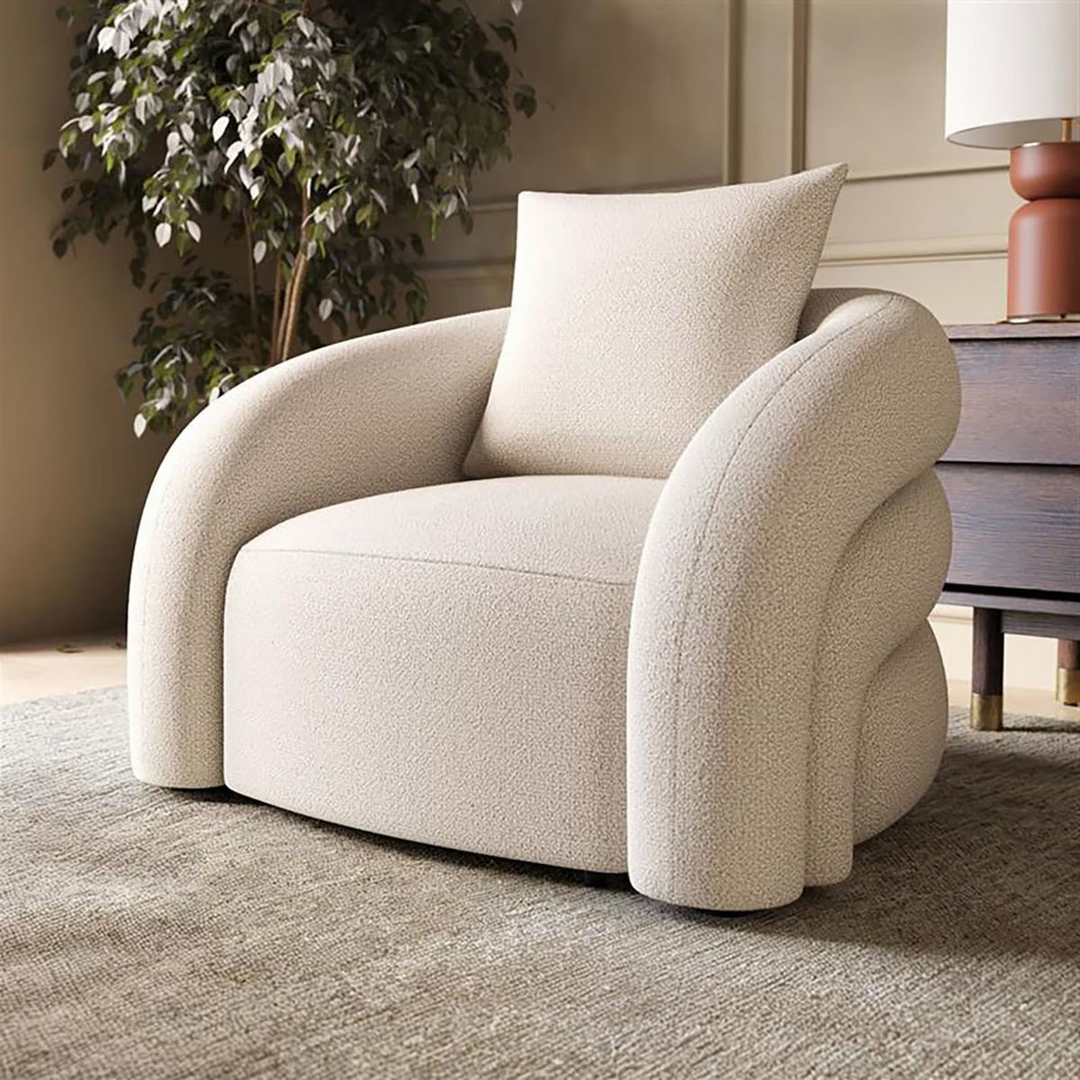 Accent Chair Upholstered Armchair Modern