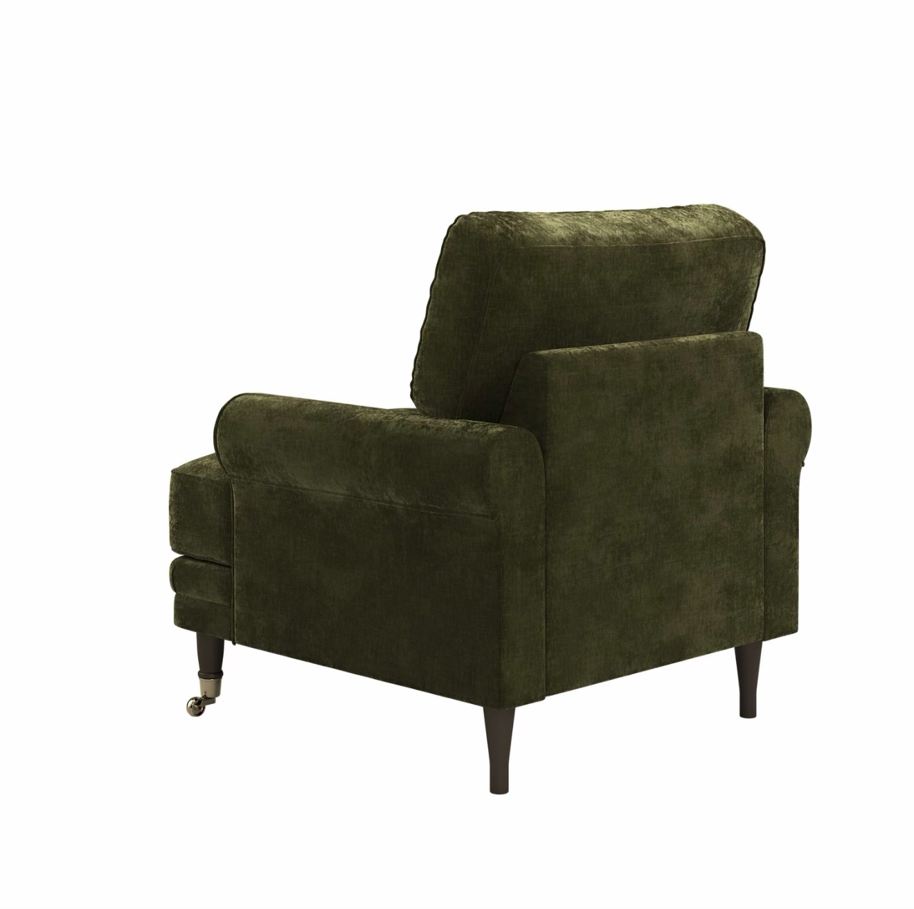 Chenille Feather Armchair Upholstered Chair Plush and Modern