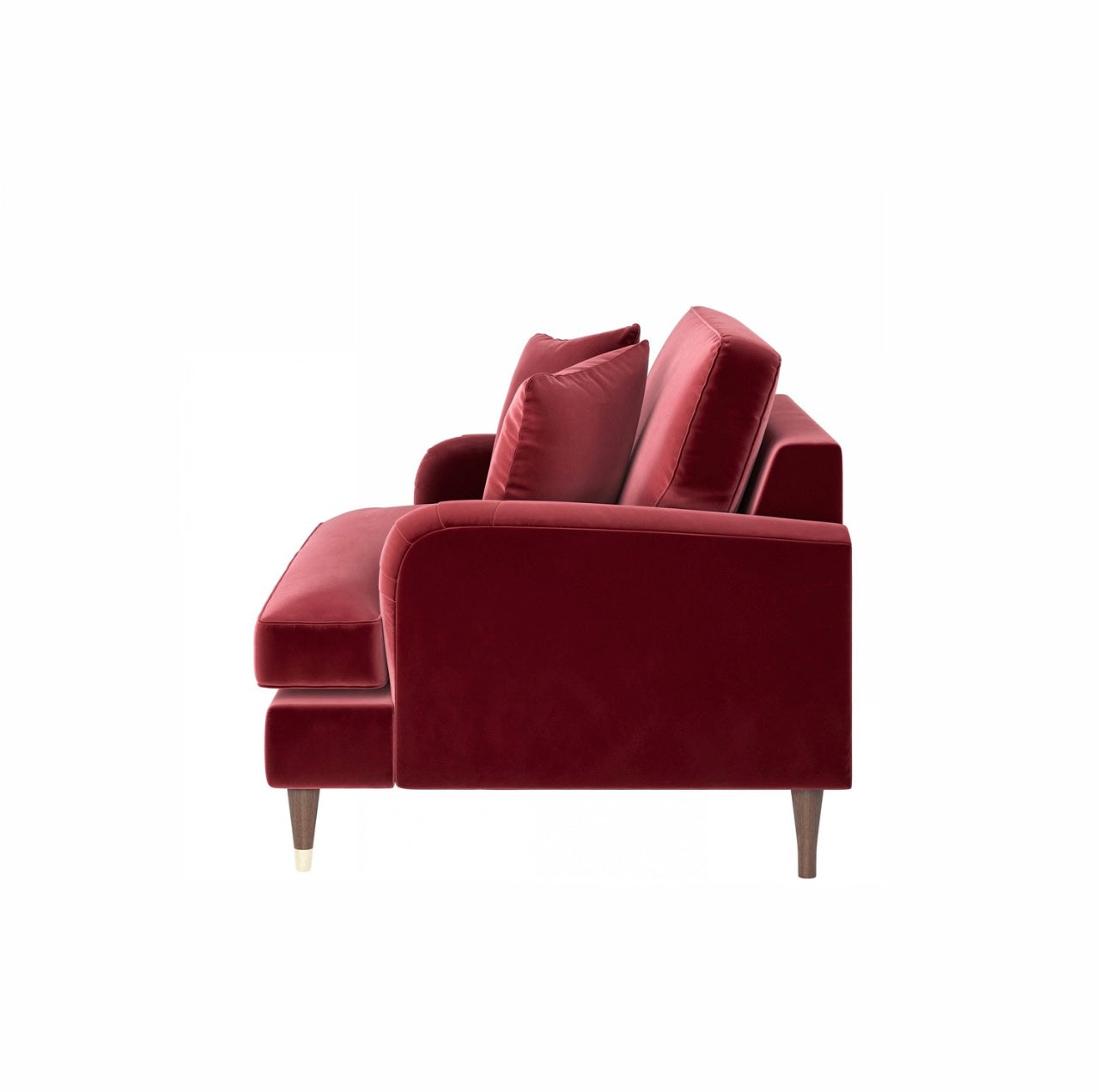 Velvet Loveseat Sofa Couch 2 Seater with Cushions
