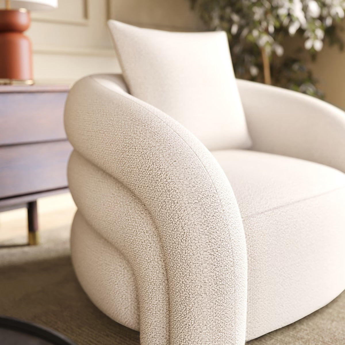 Accent Chair Upholstered Armchair Modern