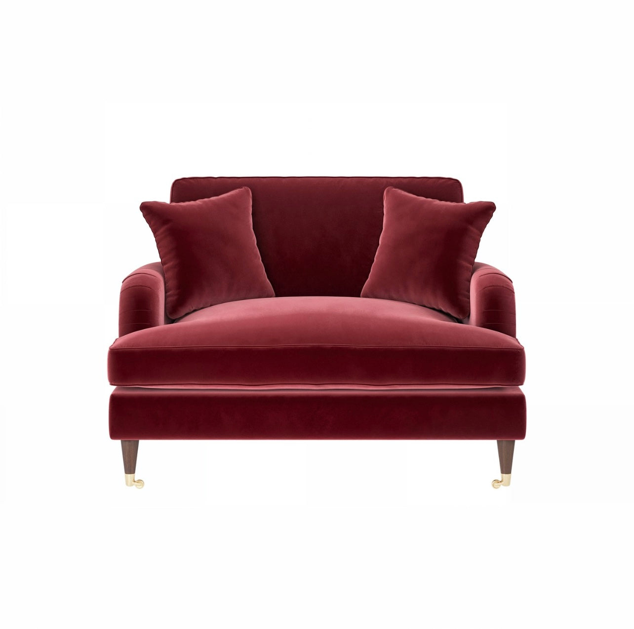 Velvet Loveseat Sofa Couch 2 Seater with Cushions