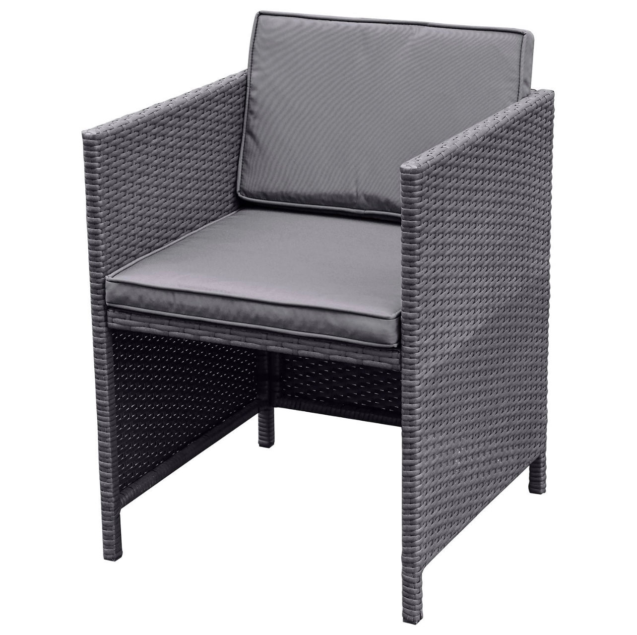 Rattan Garden Dining Set Seats 4 Outdoor Patio