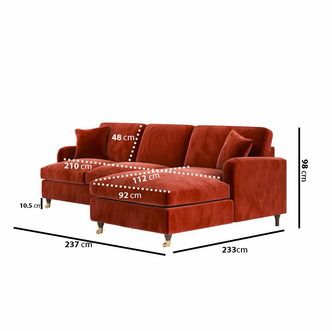 Sofa Bed Four Seater Velvet Sleeper Sofa with Mattress and Cushions