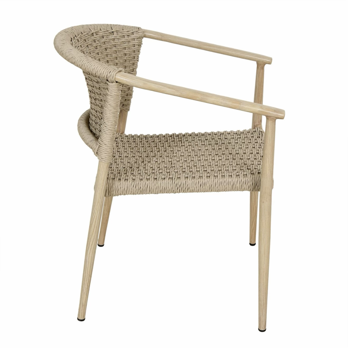 Garden Dining Set 6 Seater with Rattan Chairs Outdoor Patio