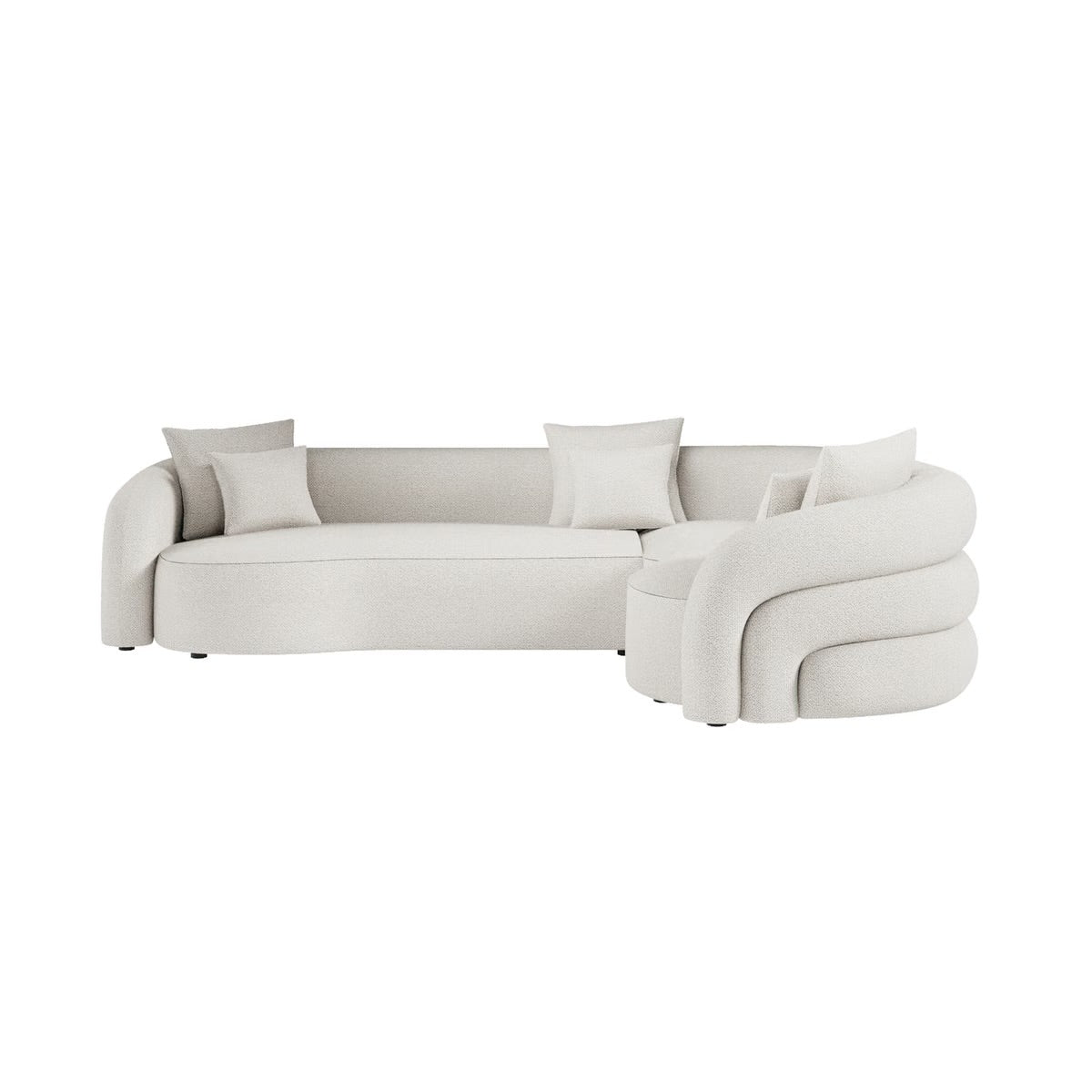 4 Seater Corner Sofa Couch with Scatter Cushions