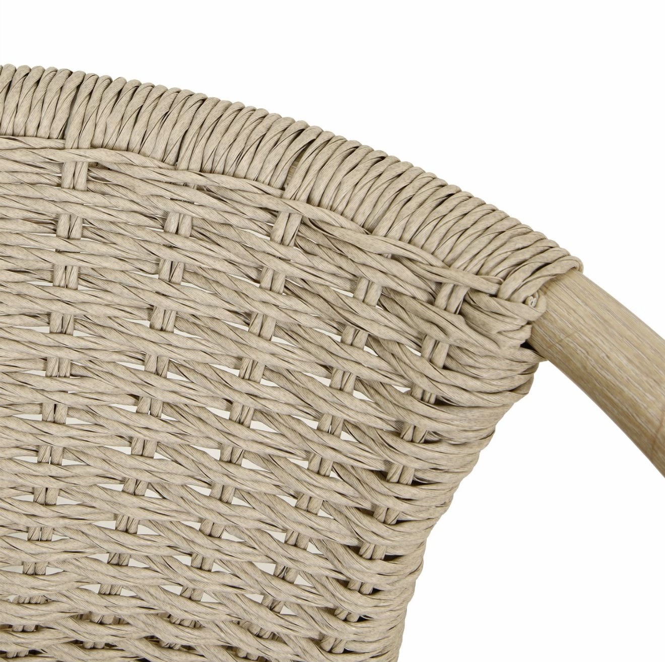 Garden Dining Set 6 Seater with Rattan Chairs Outdoor Patio