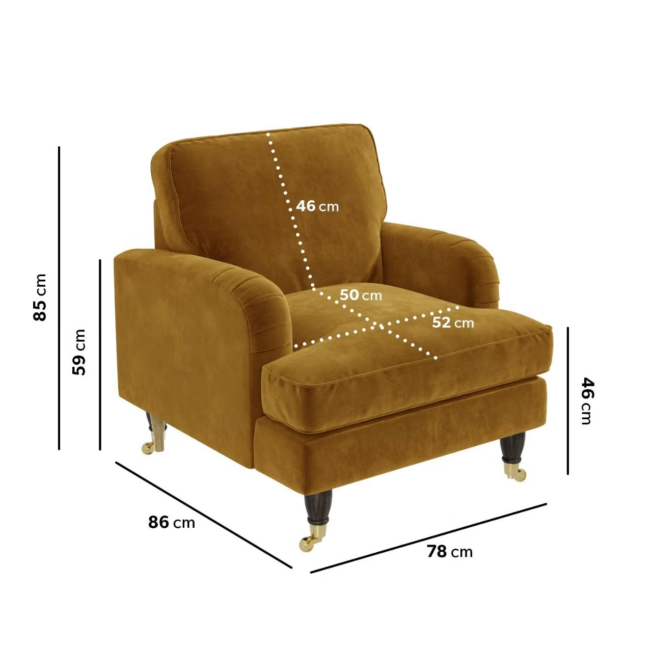 Velvet Armchair Upholstered Accent Chair Plush and Modern