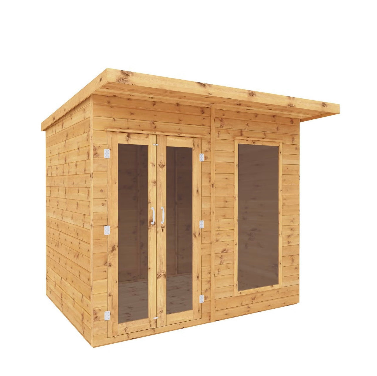 Premium Summerhouse with Glazed French Doors and Durable Roofing