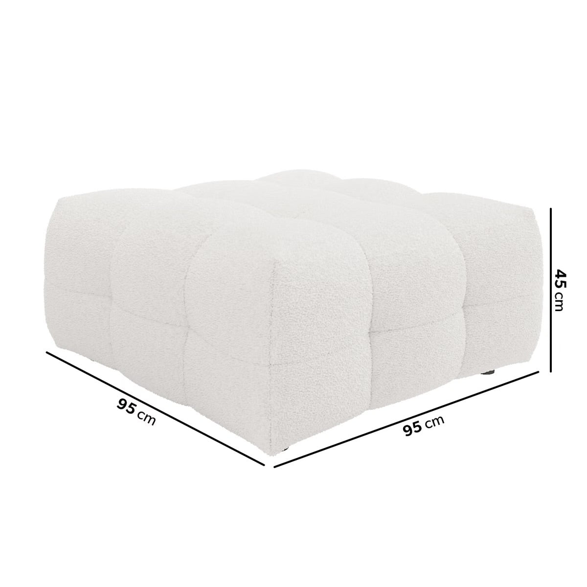 Footstool Ottoman Pouffe Upholstered Stool