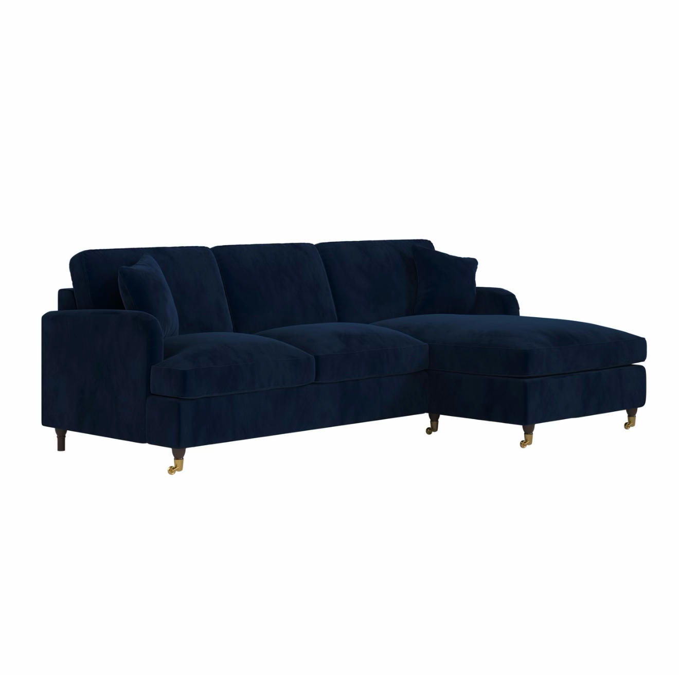 Sofa Bed Four Seater Velvet Sleeper Sofa with Mattress and Cushions