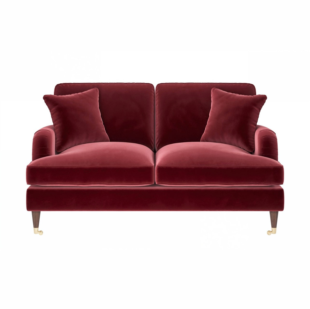 Sofa 2 Seater Velvet Couch Upholstered with Cushions