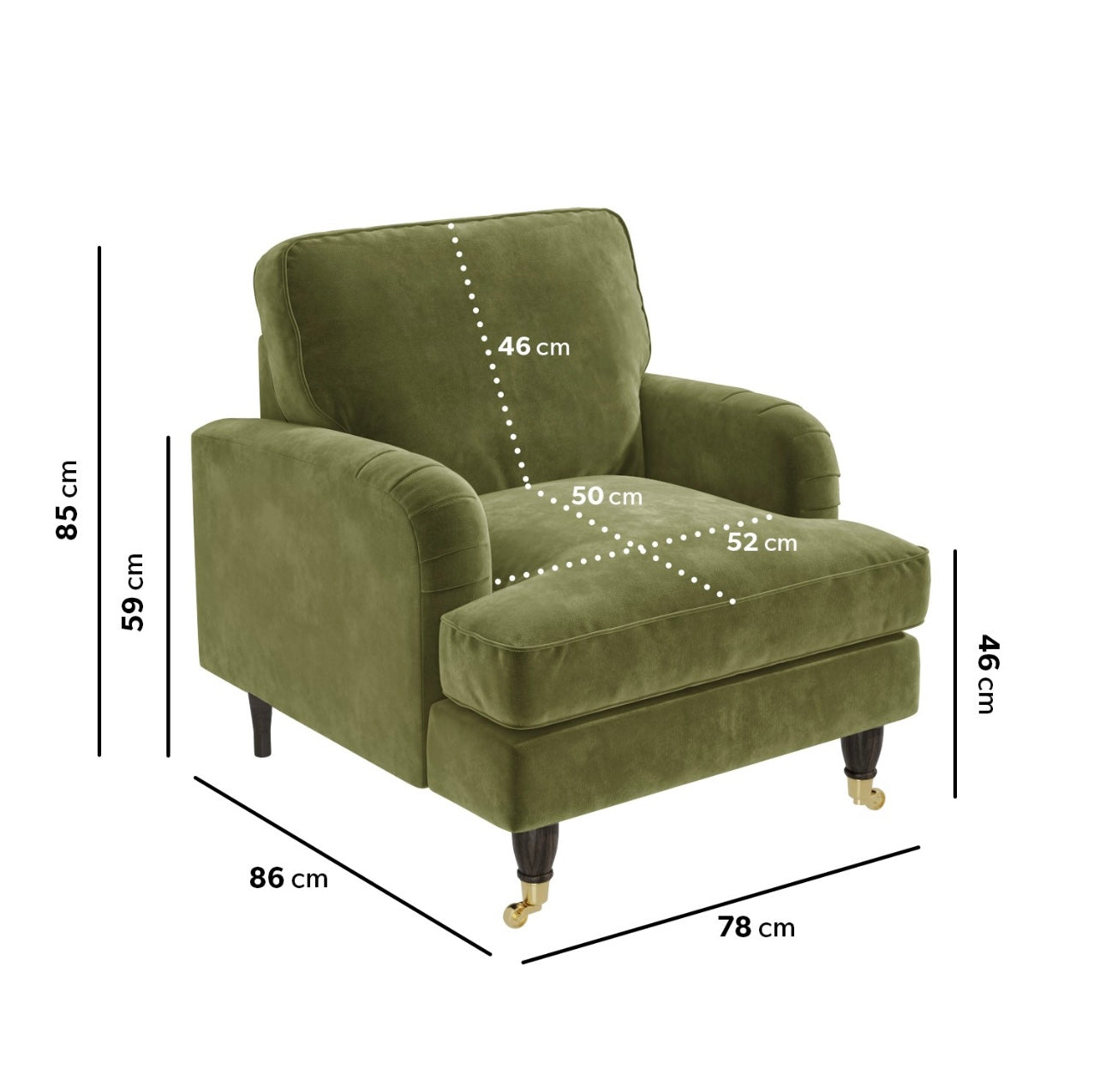 Velvet Armchair Upholstered Accent Chair Plush and Modern