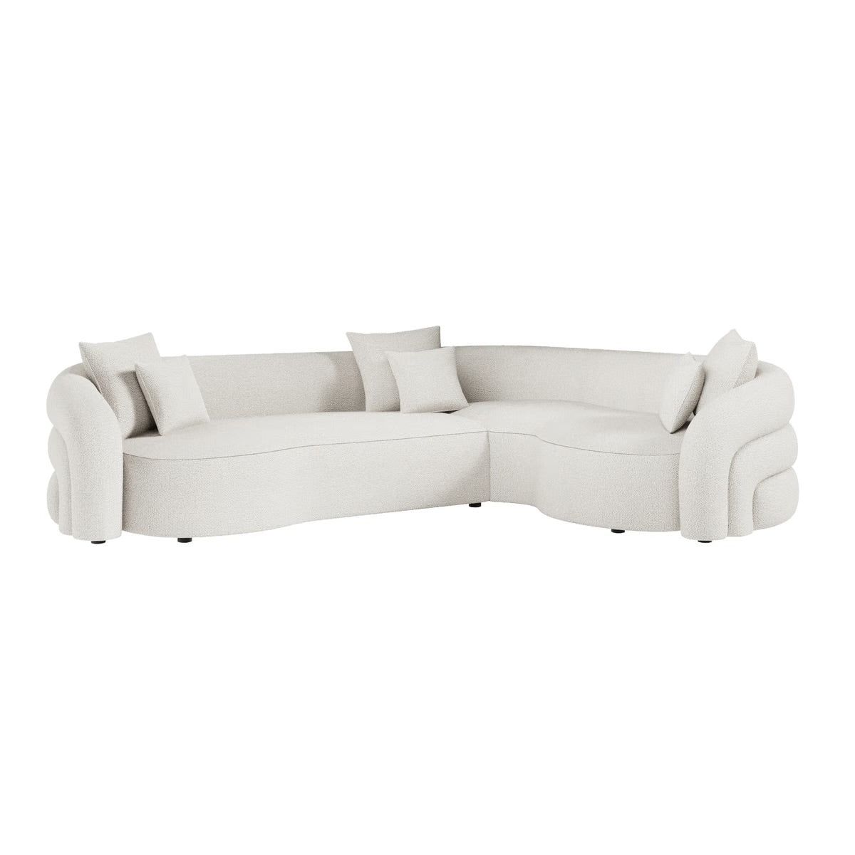 4 Seater Corner Sofa Couch with Scatter Cushions