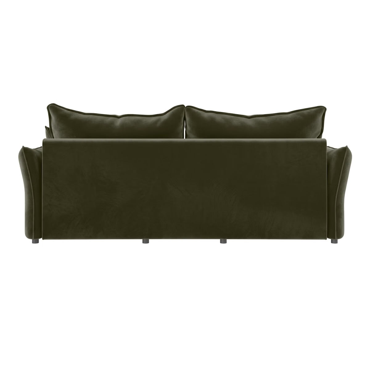 Sofa Bed 3 Seater Velvet Sleeper Sofa with Mattress and Cushions
