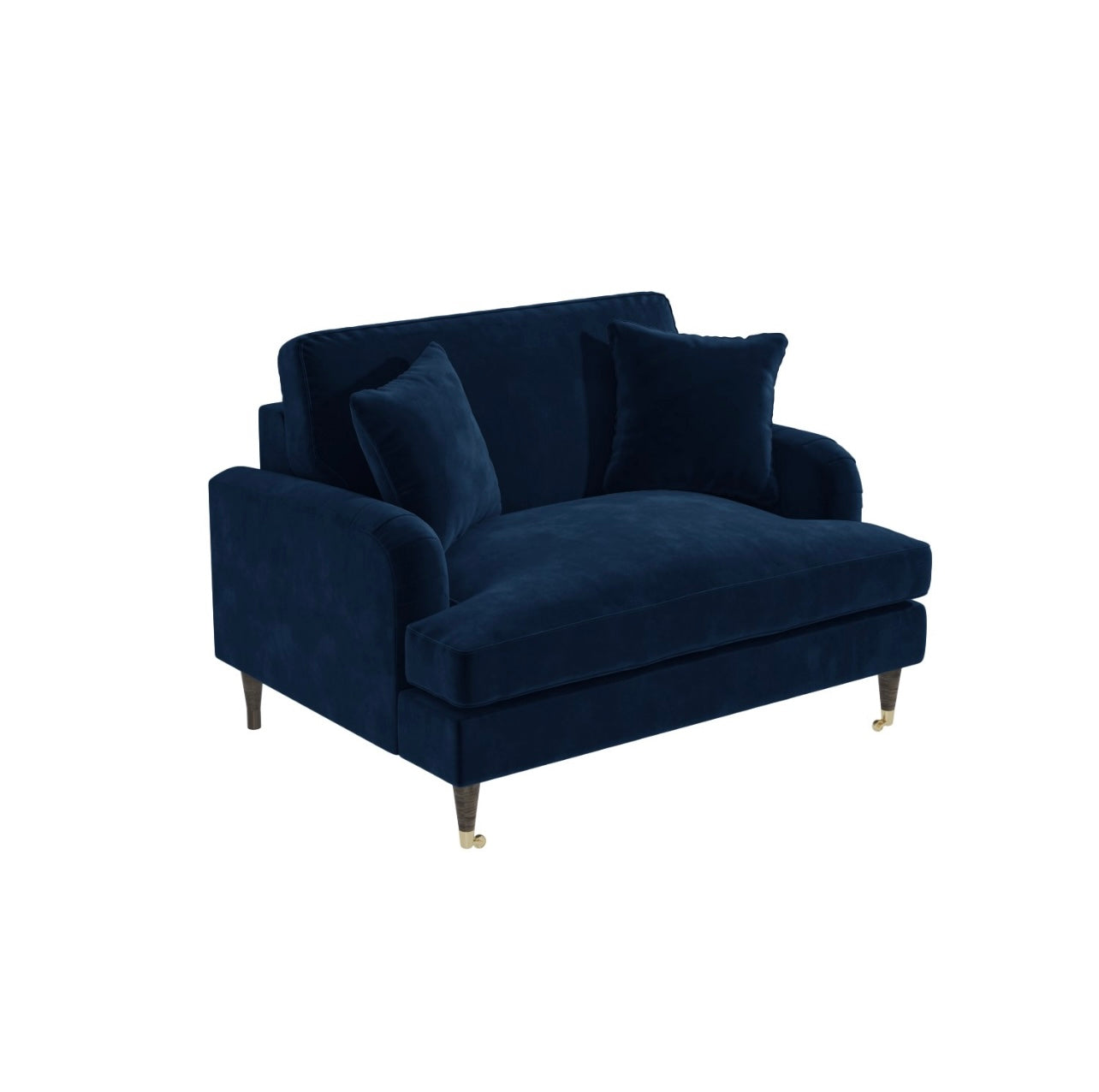 Velvet Loveseat Sofa Couch 2 Seater with Cushions