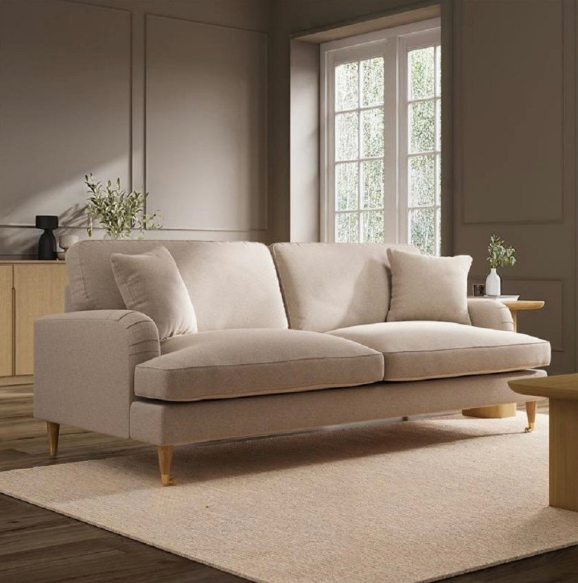Four Seater Sofa Couch Upholstered with Cushions
