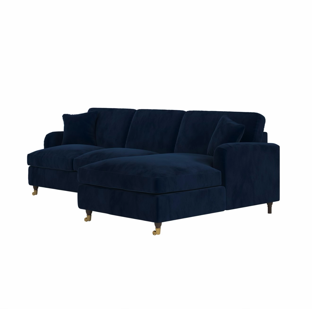 Sofa Bed Four Seater Velvet Sleeper Sofa with Mattress and Cushions