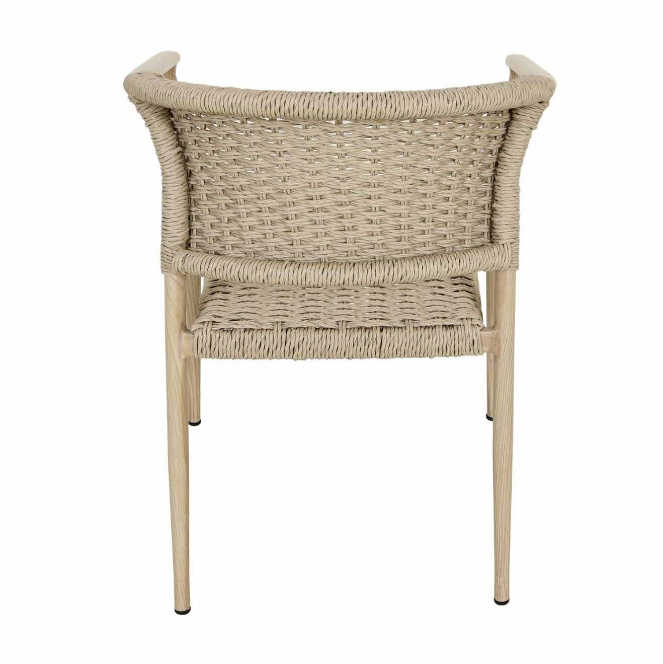 Garden Dining Set 6 Seater with Rattan Chairs Outdoor Patio