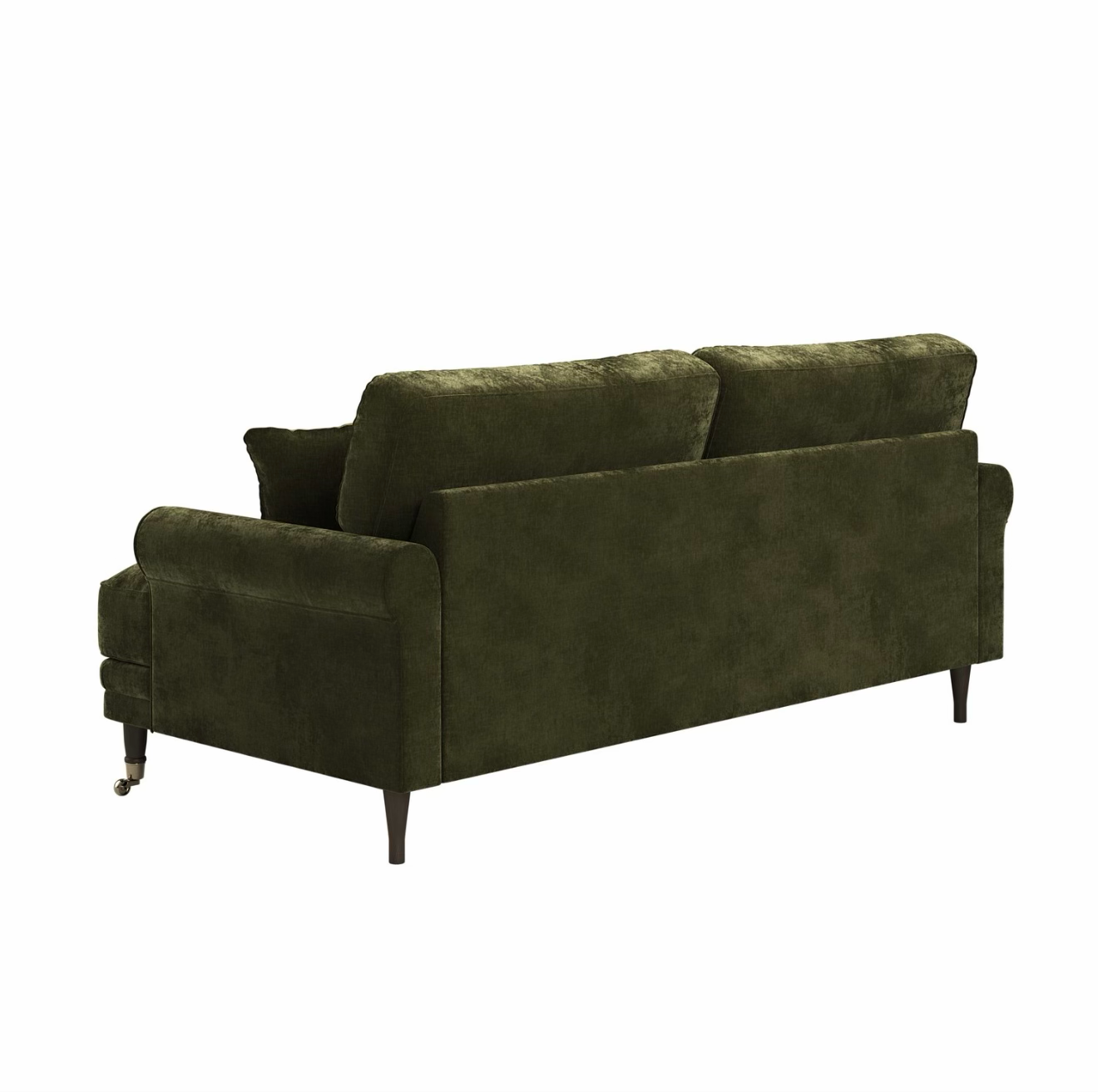 Chenille Feather Sofa Three Seater Couch Upholstered with Cushions