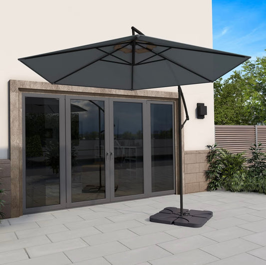 Garden Parasol with Base and Cover Outdoor Patio