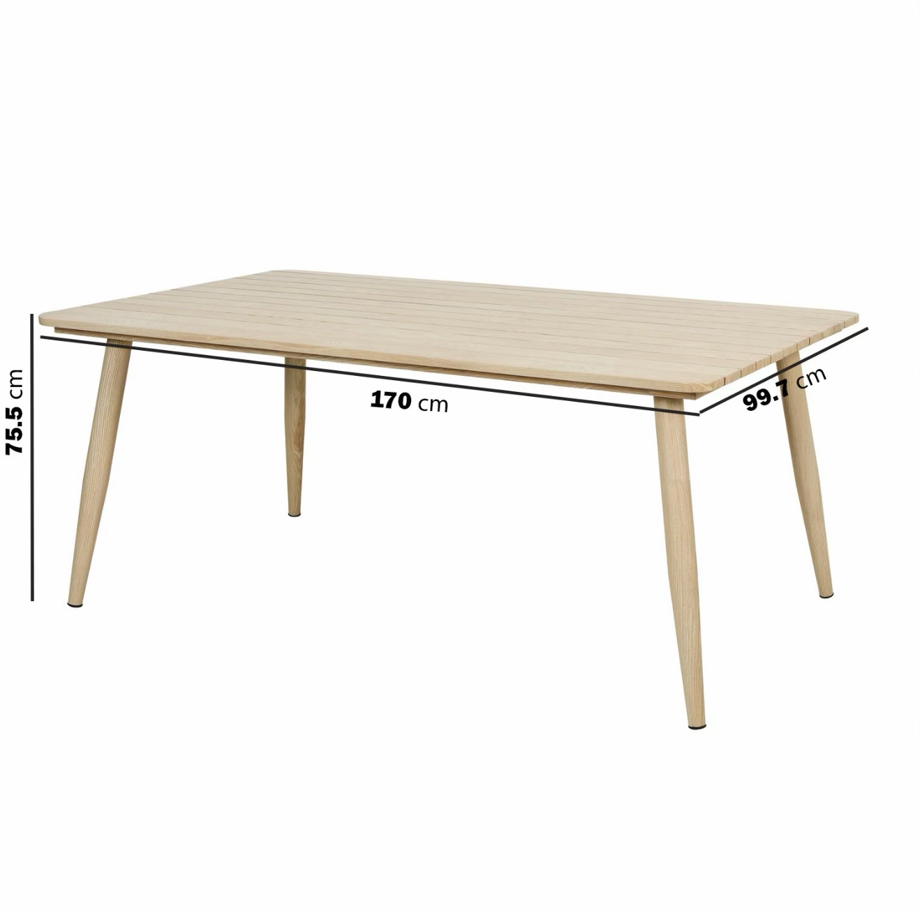 Garden Dining Set 6 Seater with Rattan Chairs Outdoor Patio
