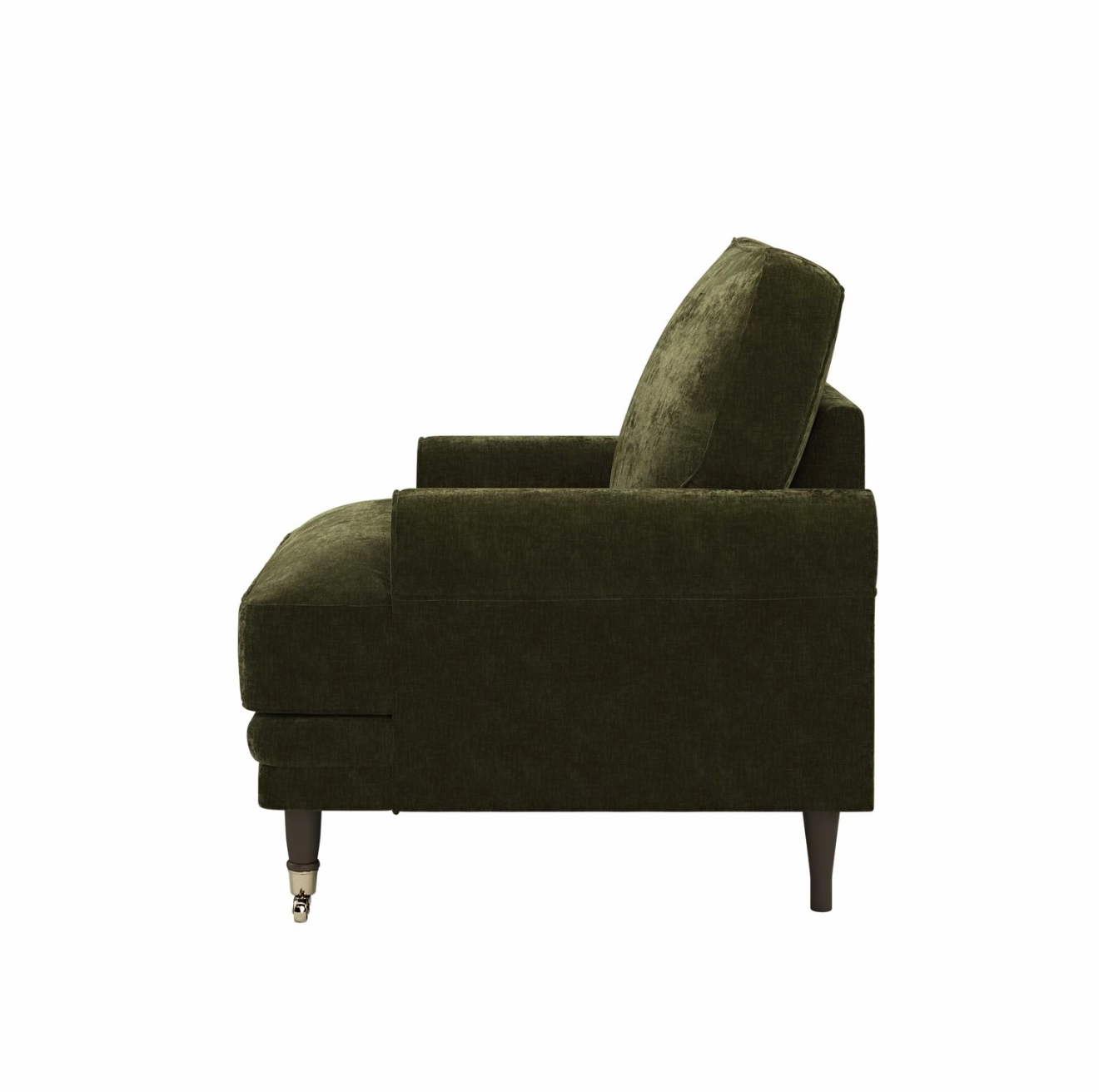 Chenille Feather Armchair Upholstered Chair Plush and Modern