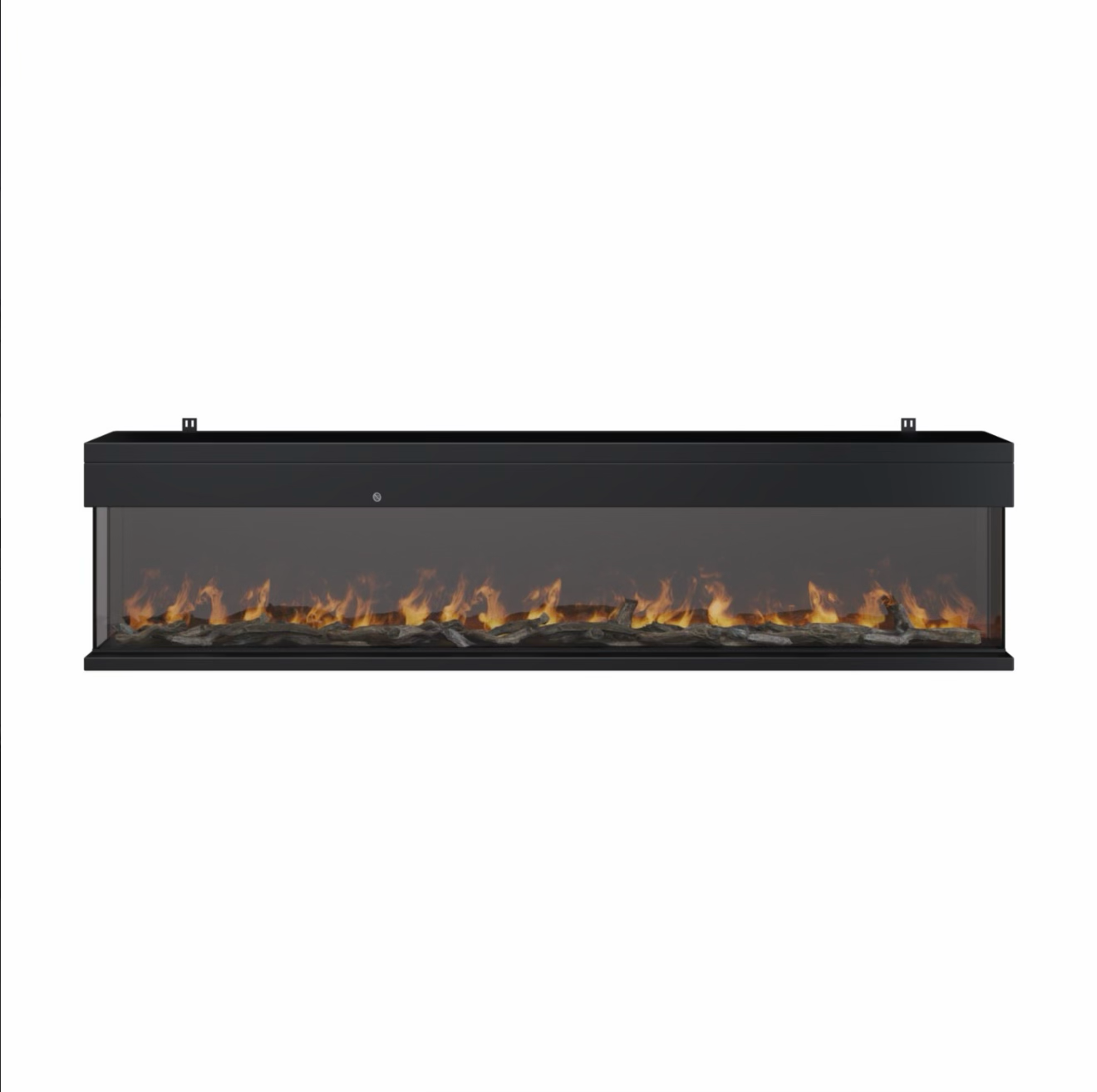 Media Wall Inset Electric Fire with LED Flame and Remote Control