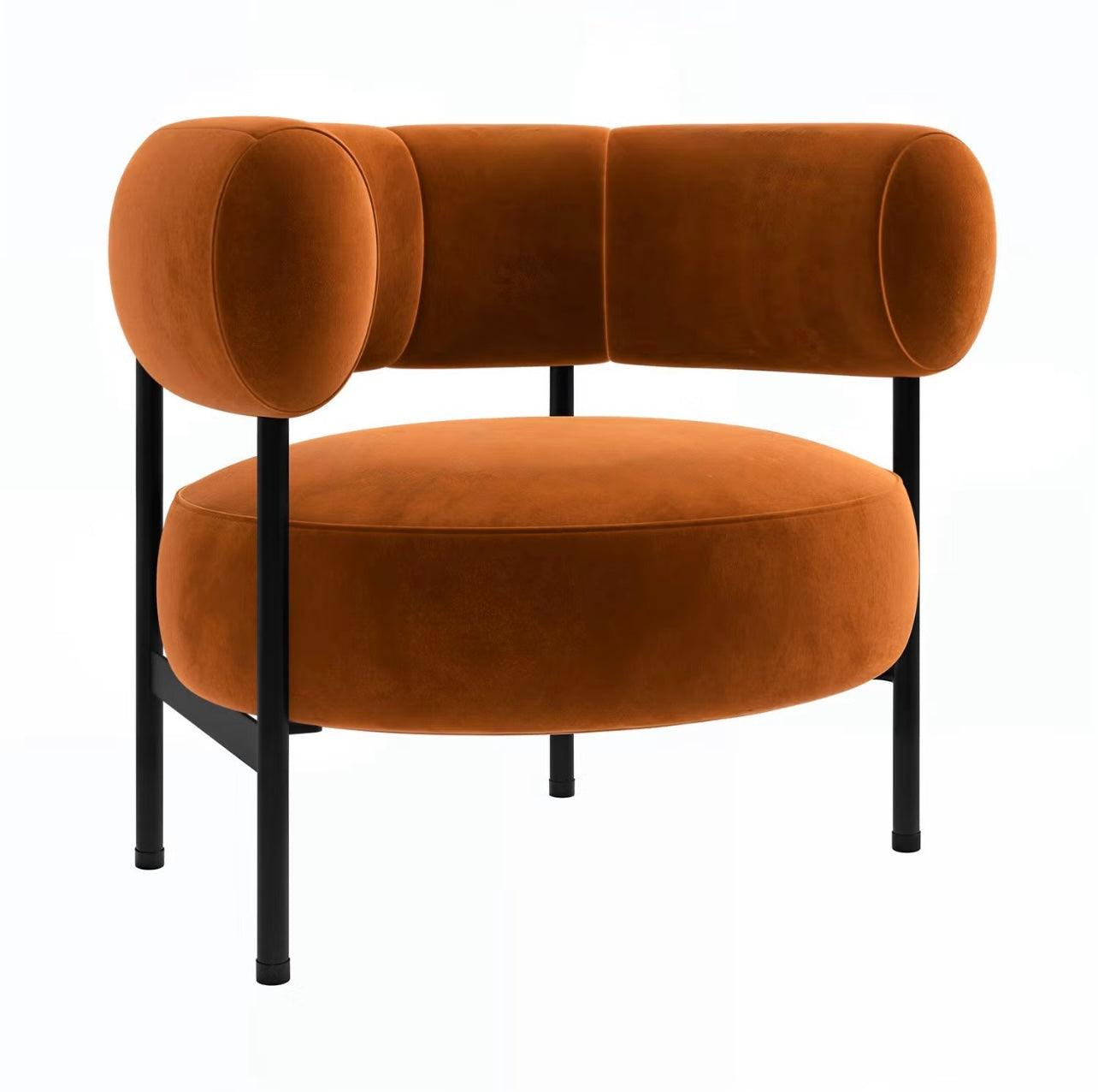 Velvet Armchair Upholstered Accent Chair Modern