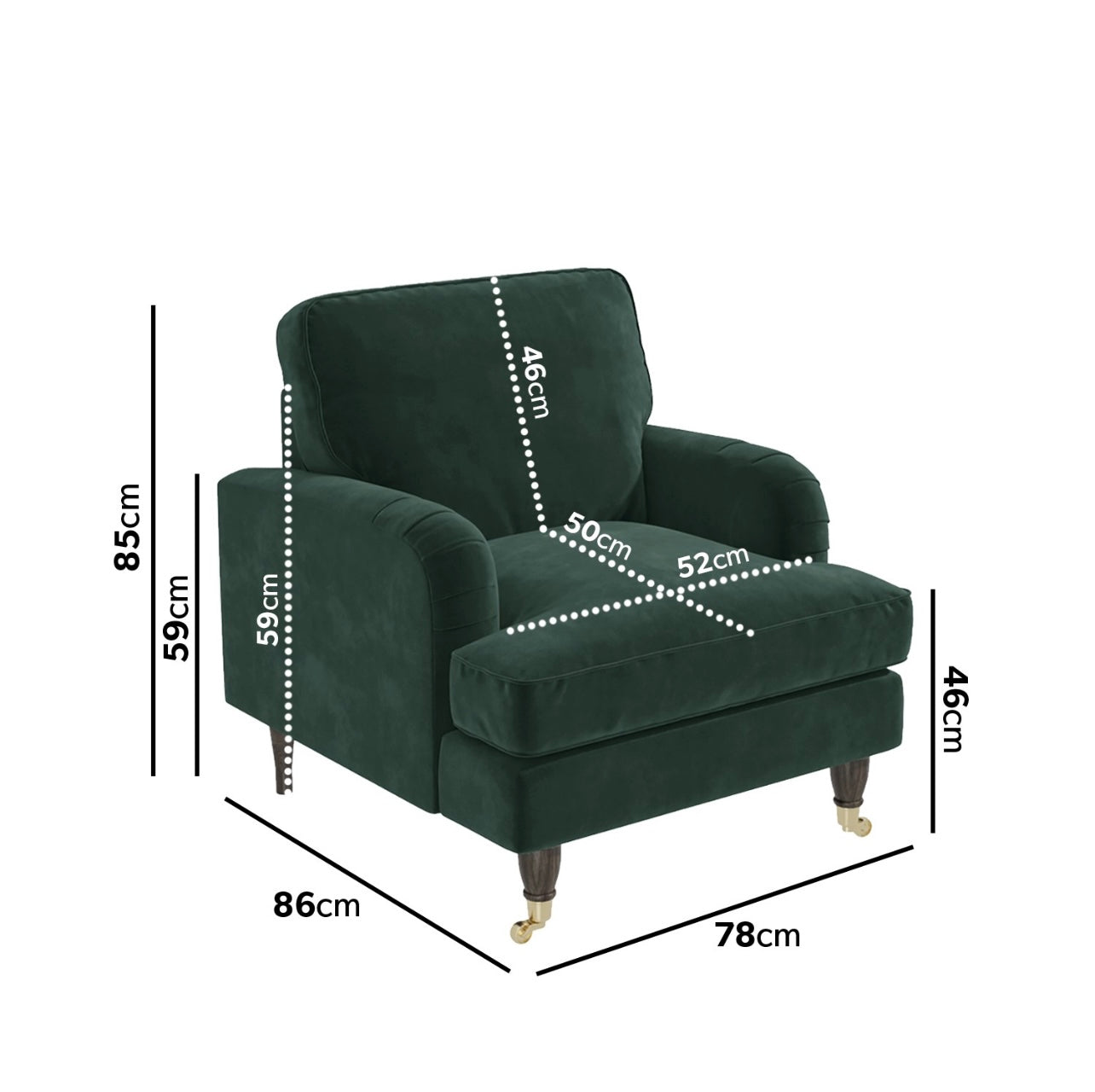 Velvet Armchair Upholstered Accent Chair Plush and Modern