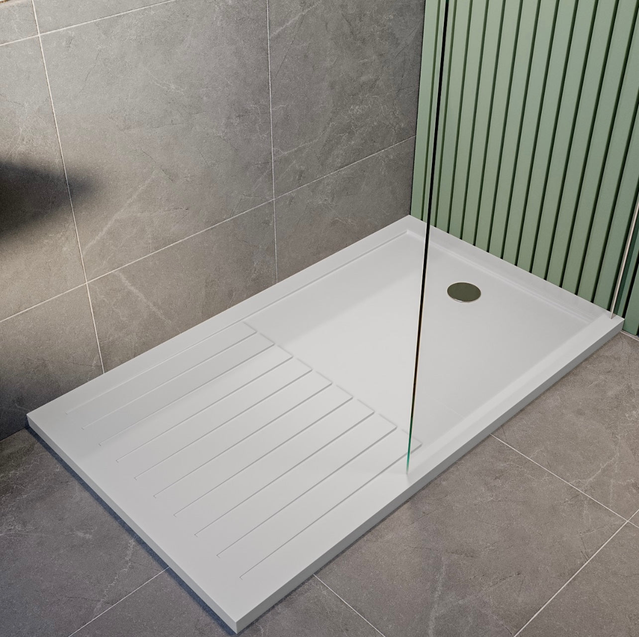Bathroom Suite Walk in Shower with Toilet and Basin