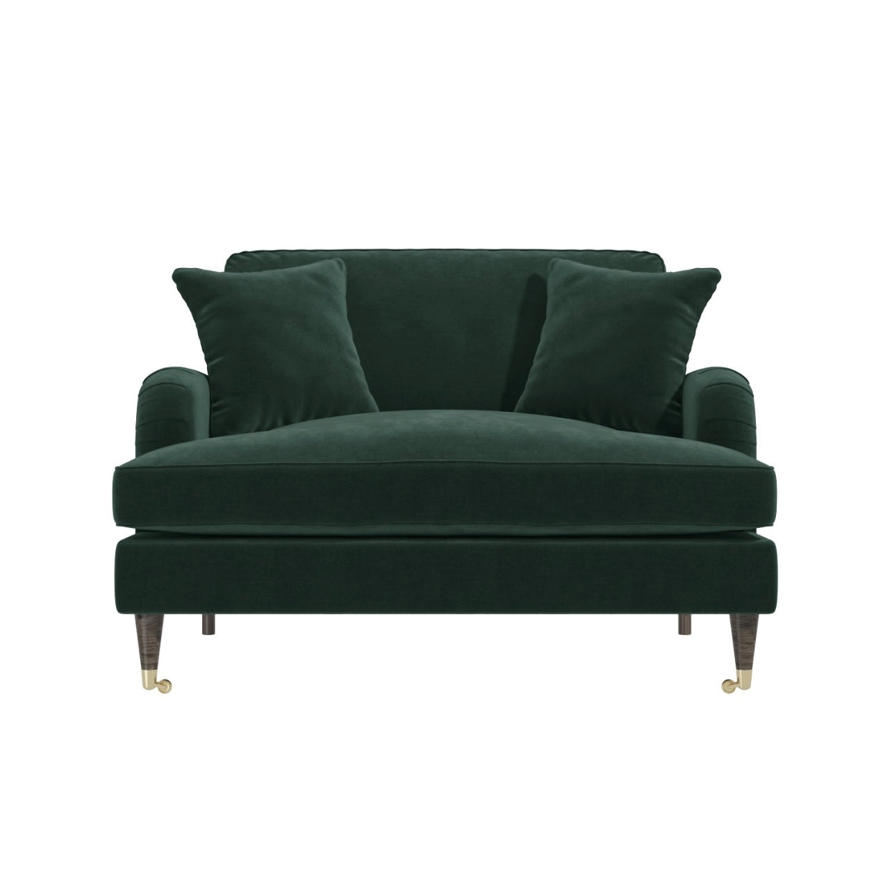 Velvet Loveseat Sofa Couch 2 Seater with Cushions