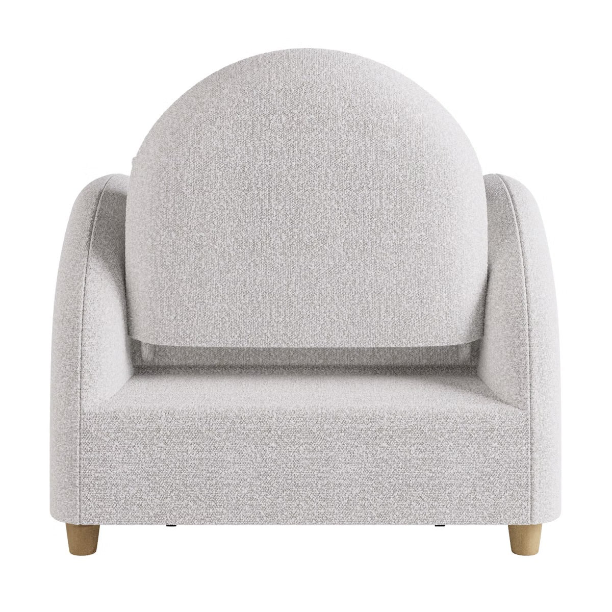 Single Chair Bed Wooden Chaise Lounge Sofa Bed