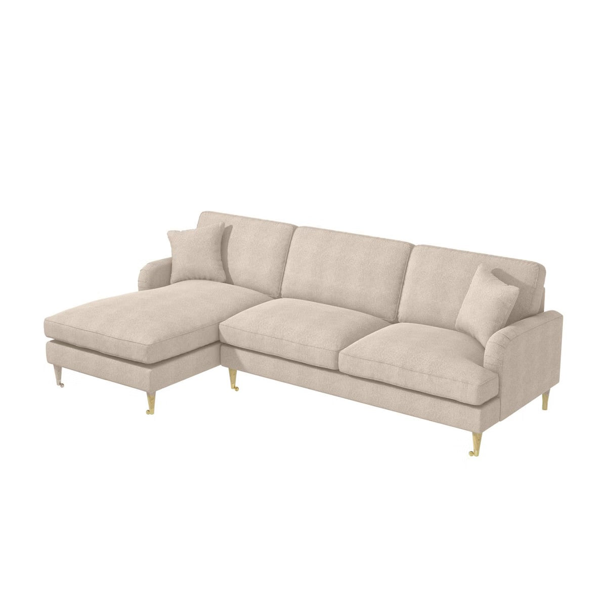 4 Seater Sofa L-Shaped Corner Couch with Cushions