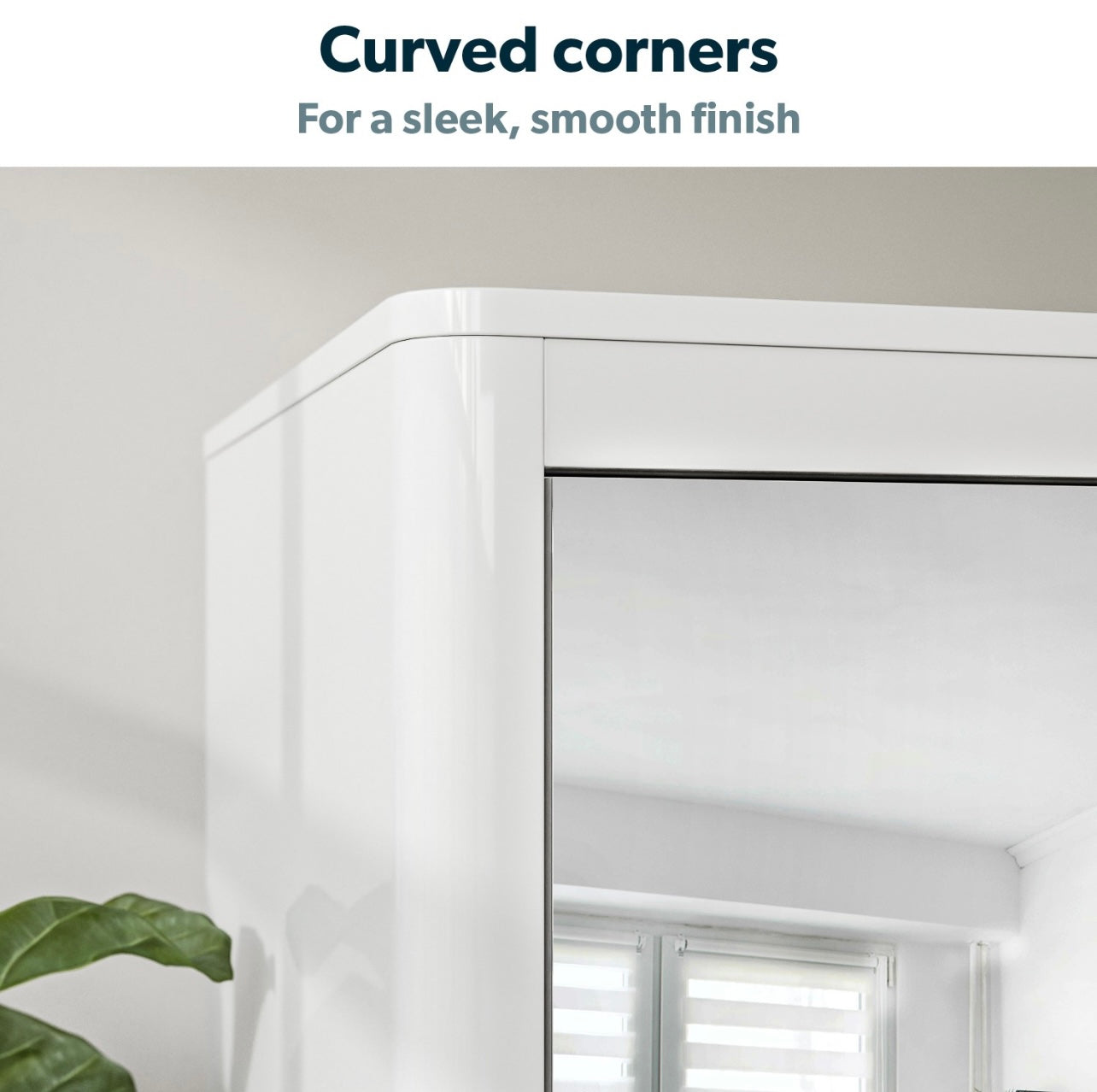 Mirrored Triple Wardrobe Hanging Clothes Rail and Storage Shelves