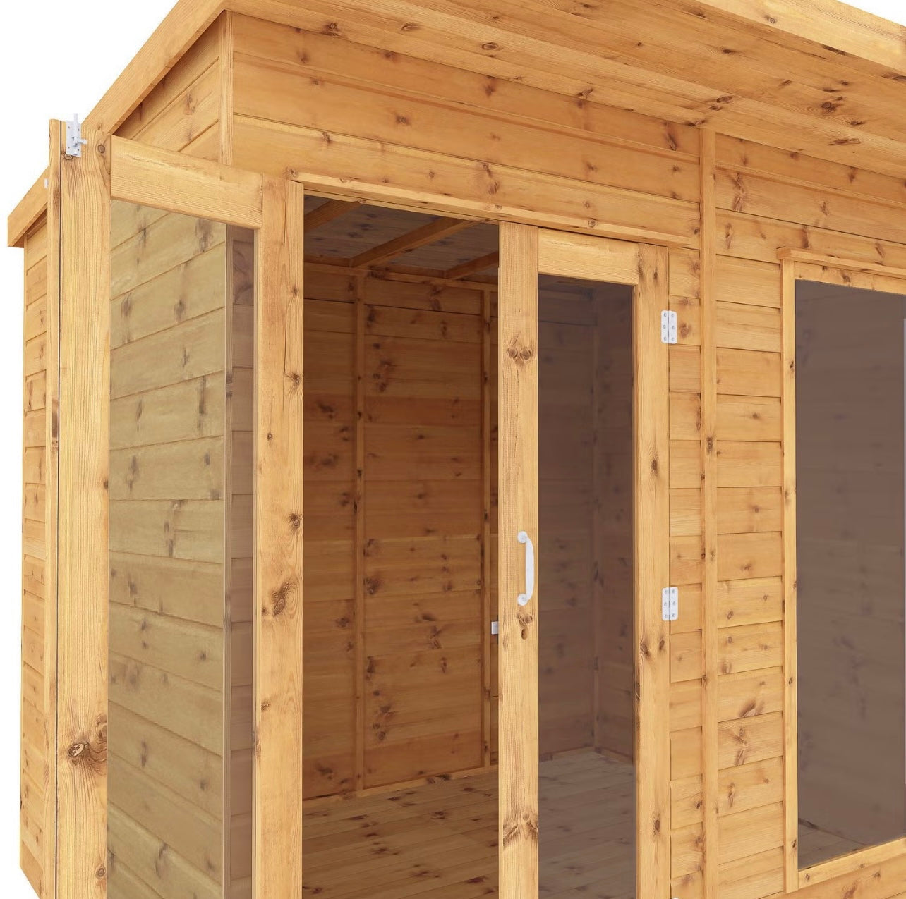 Premium Summerhouse with Glazed French Doors and Durable Roofing