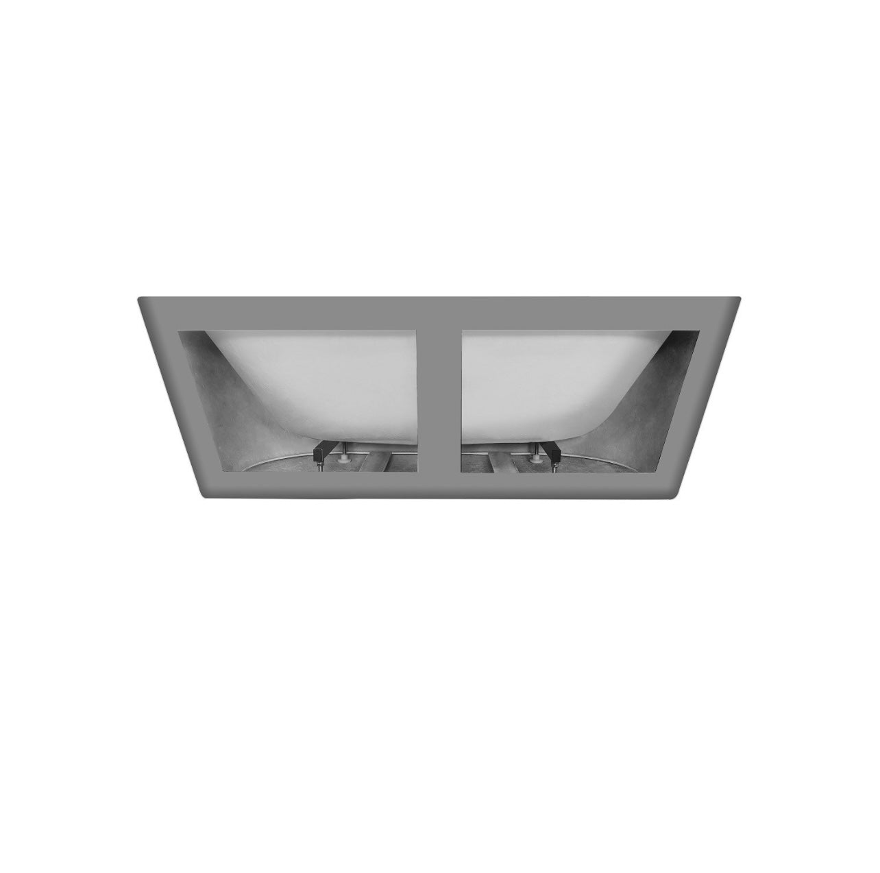 Matt Grey Double Ended Bath Freestanding Bathtub