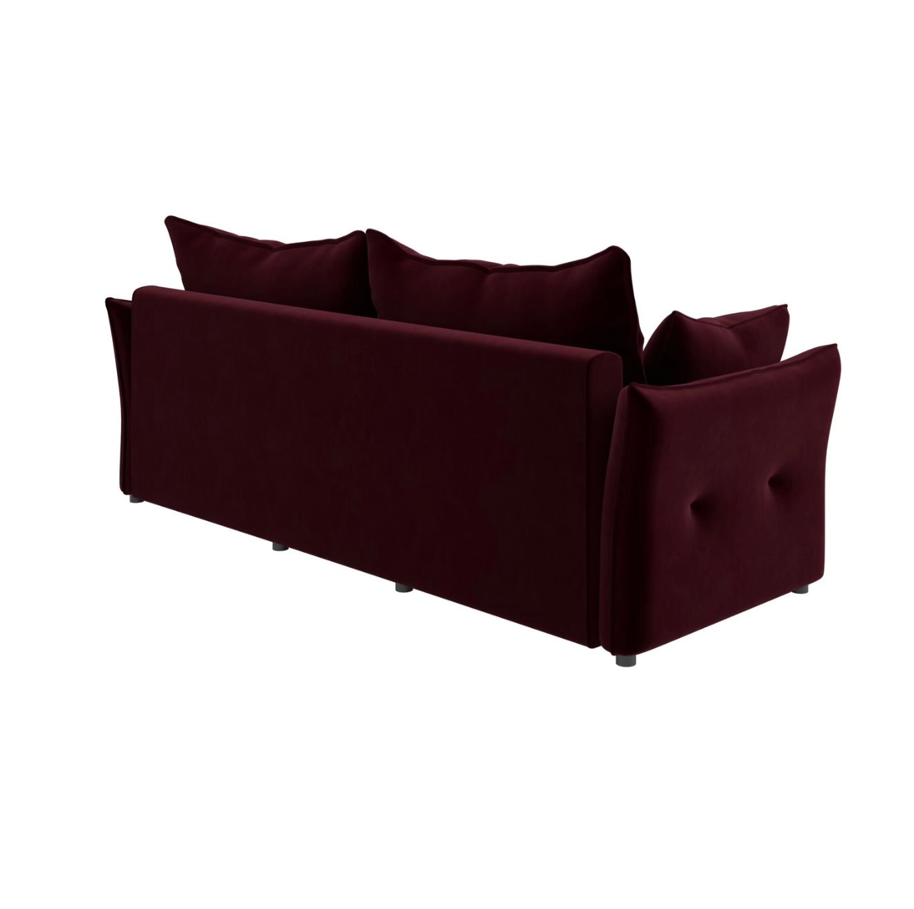 Sofa Bed 3 Seater Velvet Sleeper Sofa with Mattress and Cushions