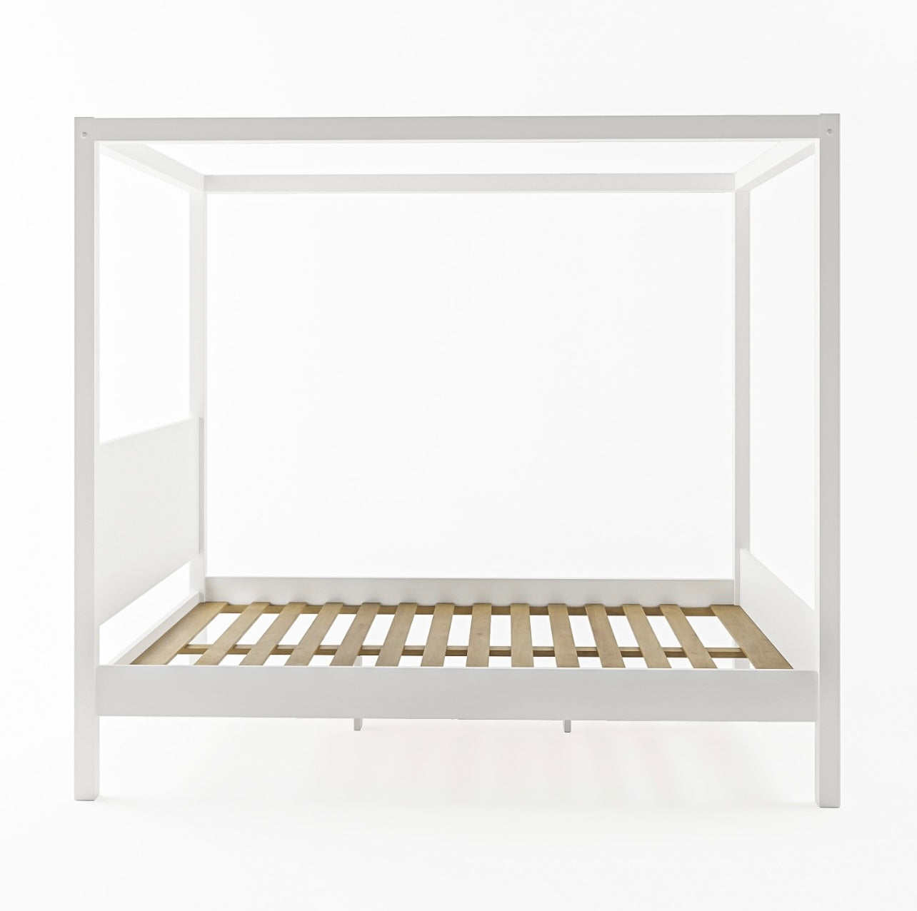 Luxury King Size Bed Frame Modern White Painted Contemporary Design