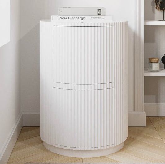 White Office Filing Cabinet Wood Storage Drawers