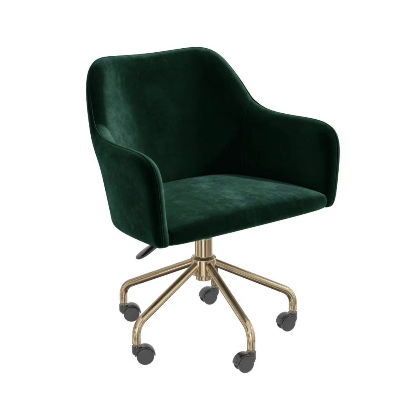 Velvet Swivel Office Chair Ergonomic and Adjustable Height