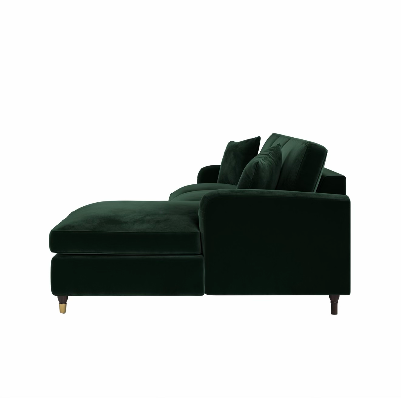 Sofa Bed Four Seater Velvet Sleeper Sofa with Mattress and Cushions